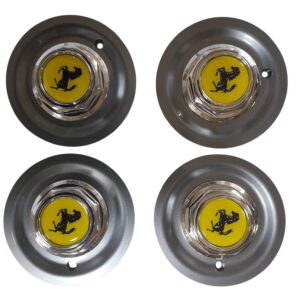 CHROME FERARRI CENTRE CAPS