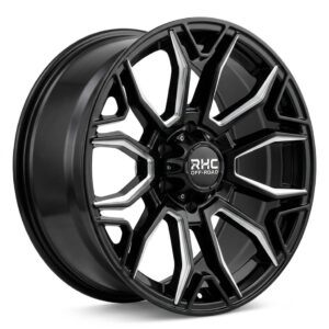 MAG 17" 6X114 9J et20 gloss black with machined face for Navara fitment
