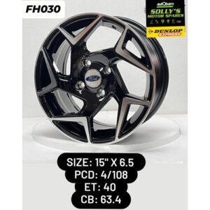 15" FIESTA ST 4X108 6.5J ET40 CB63.4
