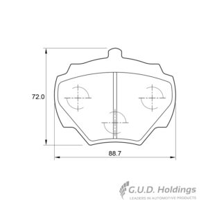 BRAKE PAD SAFELINE LAND ROVER DEF 90+