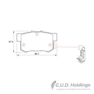 BRAKE PAD BOSCH HONDA=D3745