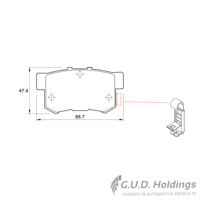 BRAKE PAD BOSCH HONDA=D3745