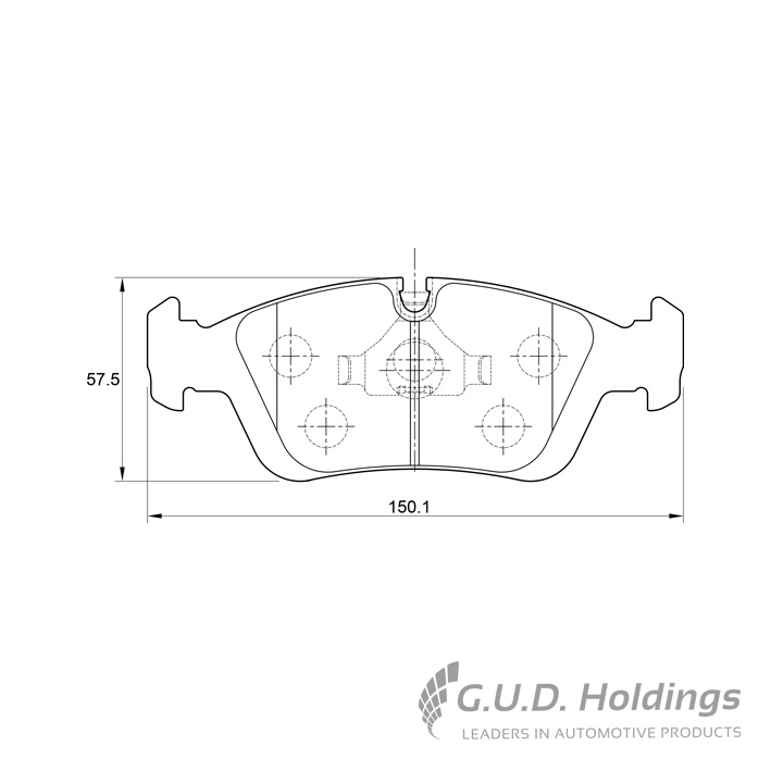 BRAKE PAD BOSCH=D3009