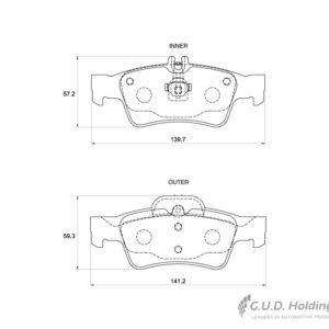 BRAKE PAD BOSCH MERCEDES ALLIED