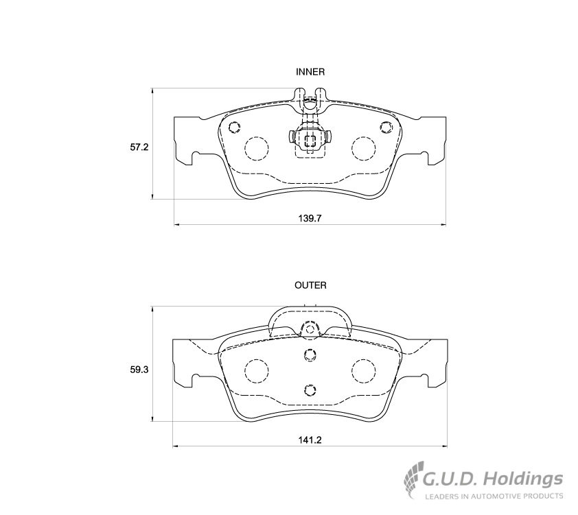 BRAKE PAD BOSCH MERCEDES ALLIED