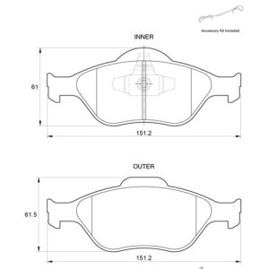 BRAKE PAD SAFELINE