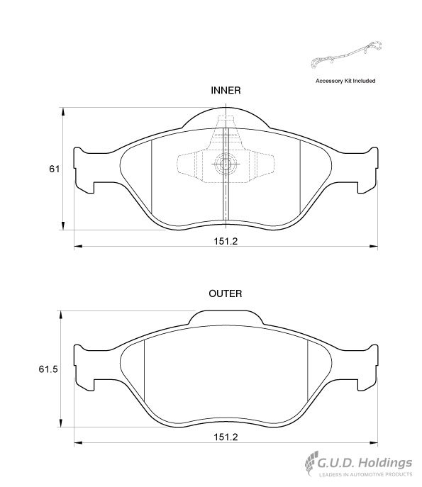BRAKE PAD SAFELINE