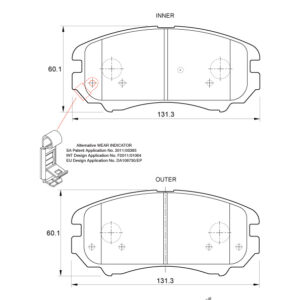 BRAKE PAD SAFELINE