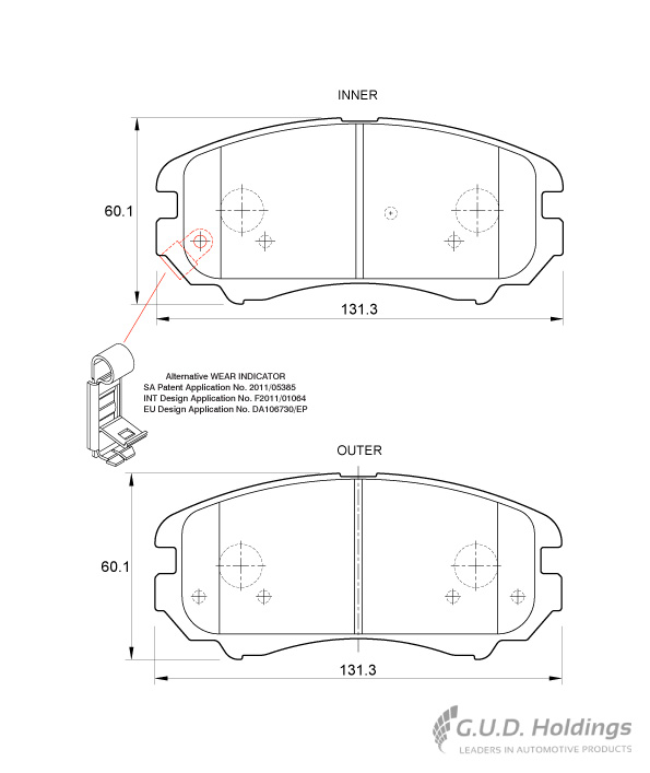 BRAKE PAD SAFELINE