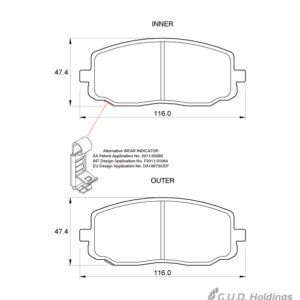 BRAKE PAD SAFELINE