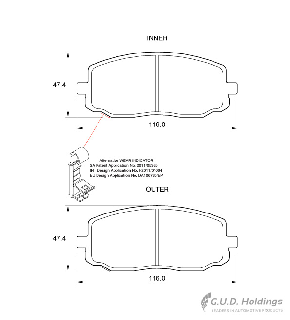 BRAKE PAD SAFELINE