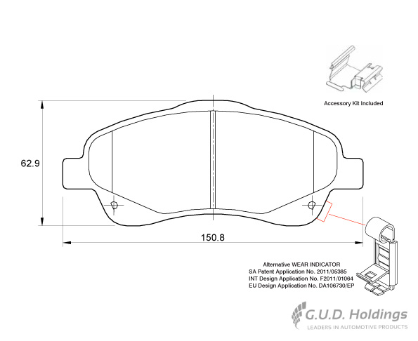 BRAKE PAD SAFELINE VERSO