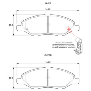 BRAKE PAD BOSCH NISSAN TIIDA DUNLOP