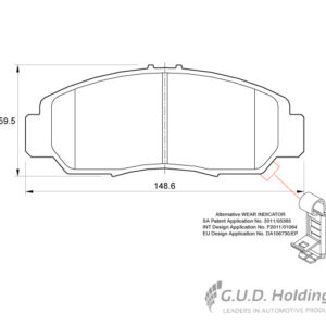 BRAKE PAD SAFELINE