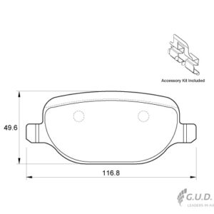 BRAKE PAD BOSCH COUNTRYMAN