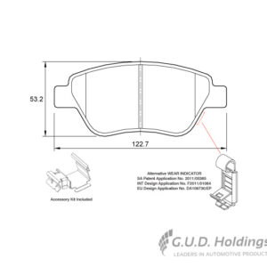 BRAKE PAD SAFELINE