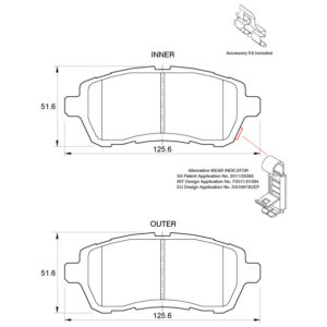 BRAKE PAD SAFELINE
