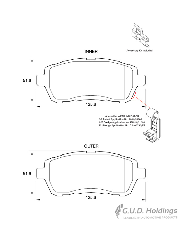 BRAKE PAD SAFELINE