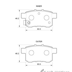 BRAKE PAD BOSCH ACCORD DESELRA