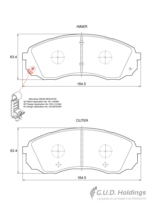 BRAKE PAD SAFELINE HYUNDAI H1 2010+