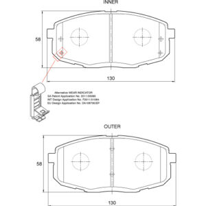 BRAKE PAD BOSCH KIA OPTIMA