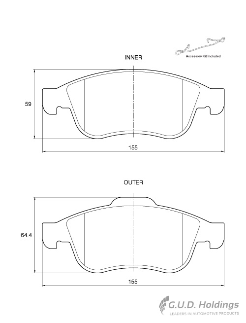 BRAKE PAD SAFELINE RENAULT MEGAN