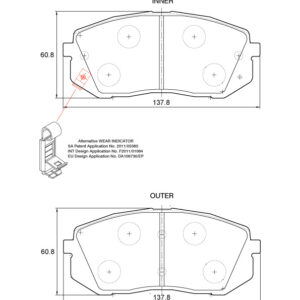 BRAKE PAD SAFELINE