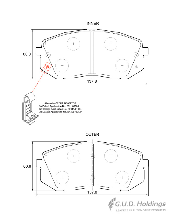 BRAKE PAD SAFELINE