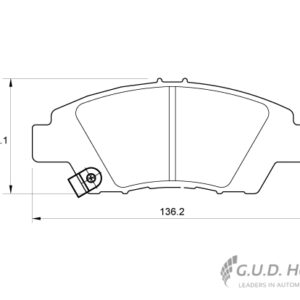 BRAKE PAD SAFELINE=D3861