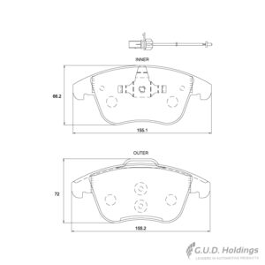 BRAKE PAD SAFELINE