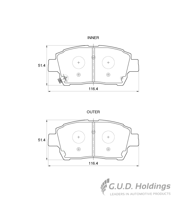 BRAKE PAD SAFELINE=D3396