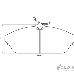 BRAKE PAD SAFELINE TATA XENON