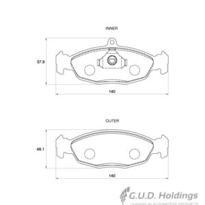BRAKE PAD SAFELINE D4048