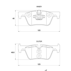 BRAKE PAD BOSCH BMW=FDB4670