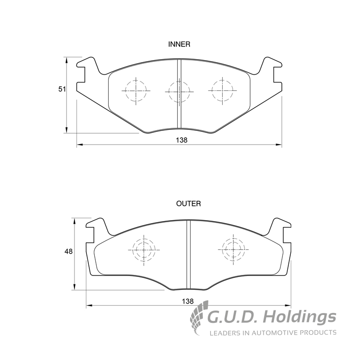 BRAKE PAD SAFELINE VENTED