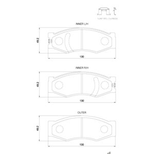 BRAKE PAD SAFELINE=D949
