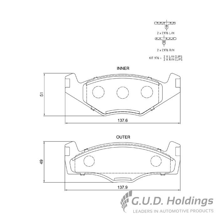 BRAKE PAD SAFELINE TOY AURIS 1.4/RSI/1.6