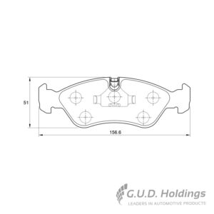 BRAKE PAD BOSCH=3069