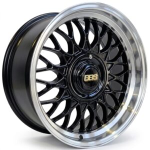 17" stepped vuras 4X100/108 8.5j et25 front and rear gloss black with machined dish