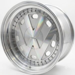 17" Narrow and wide Vw panikis 4X100/114  8J/9J  Hyper silver with machined face and lip. Sold as a set of 4