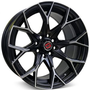 MAG 15" 4X100/108  8JET15 Satin black with a machined face sold as a set of 4