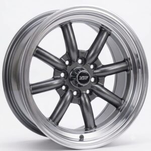 MAG 15" RS watanabe style 4X100/114 8J/9J et0 Gunmetal with machined dish sold as a set of 4