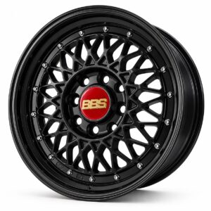MAG 14" BBS RS 4X100/114 6.5J ET20 BLACK WITH MACHINED LIP