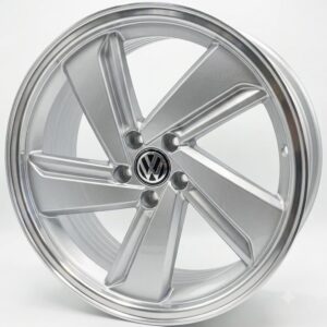 MAG 17" dished Miltons 5X100 8j et30 hyper silver with machined lip