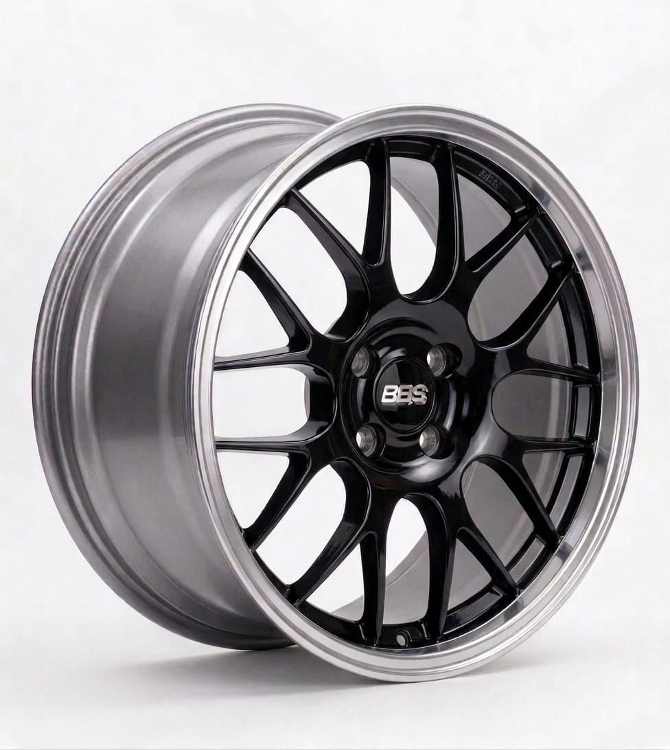 MAG 15" 4X100 BBS RG-R with a gloss finish and machined polished lip